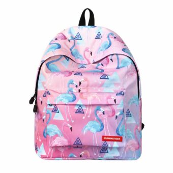 Rosa Flamingo Rucksack - Violett - Schulrucksack Rucksack
