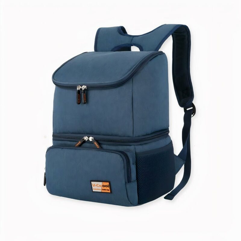 IMG_Sac_ý _dos_isotherme_deux_compartiments2_1F Dieser isothermische Rucksack mit zwei Fächern ist ideal, um Babys Sachen zu transportieren, Ihr Mittagessen mitzunehmen oder ein Picknick zu machen. Zwei Fächer, eine Fronttasche und Netztaschen an den Seiten sorgen für optimale Ordnung. Perfekt für Sie!