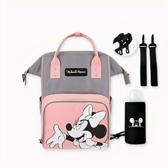 Disney Mickey Kinderrucksack - Rosa - Windel Wickeltasche. Gute Qualität und sehr modisch.