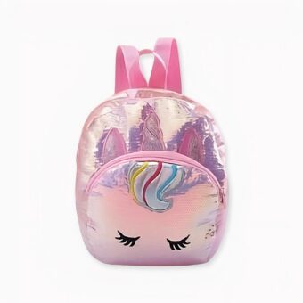 Entdecken Sie diesen glitzernden Kinderrucksack mit Einhorn-Pailletten, der ein liebenswerter Begleiter für Ihr Kind sein wird. Mit diesem märchenhaften Rucksack kann Ihr Kind seine Schulsachen oder sein Spielzeug mit sich führen