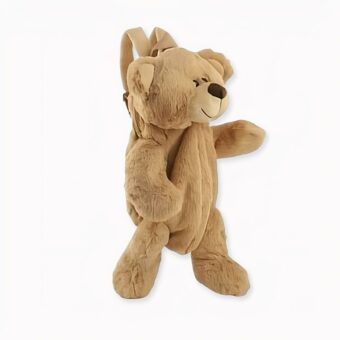 Kinder Rucksack Plüsch Bär - Beige - Plüsch Bär.