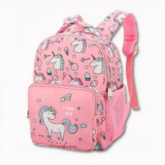 Kinderrucksack rosa Einhörner - Kinderrucksack Schulrucksack