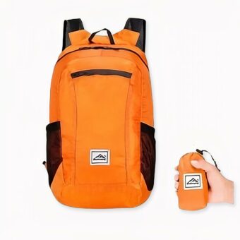 Faltbarer Rucksack - Orange - Rucksack Tasche