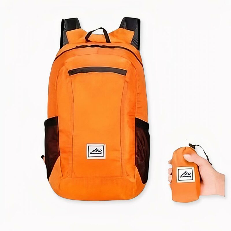 Faltbarer Rucksack - Orange - Rucksack Tasche