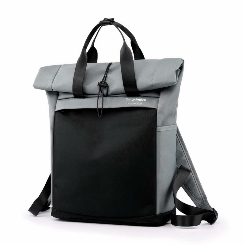 Minimalistischer und funktioneller Rucksack - Grau - Handtaschen Rucksack