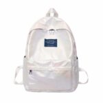 Holographischer Schulrucksack - Weiß - Rucksack Schulrucksack