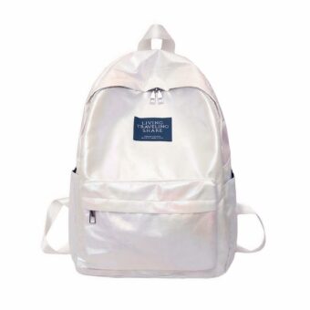 Holographischer Schulrucksack - Weiß - Rucksack Schulrucksack