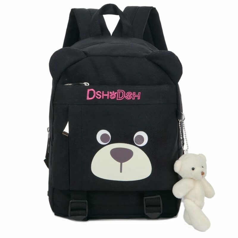 Kinderrucksack Teddybär - Schwarz - Kinderrucksack Schulrucksack