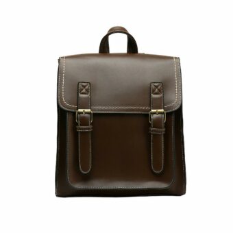 Schulrucksack im Vintage-Stil - Dunkelbraun - Rucksack Rucksack Schulrucksack