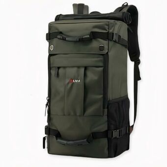 Dieser Reiserucksack mit großem Fassungsvermögen ist perfekt für Reisen von einigen Tagen. Der Rucksack ist in zwei Größen erhältlich, 40 und 50 Liter. Der 40-Liter-Rucksack lässt sich an der Seite öffnen und der 50-Liter-Rucksack lässt sich vollständig öffnen. Ein multifunktionaler und vielseitiger Rucksack mit vielen Taschen.