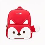 Niedlicher Rucksack mit Fuchs. Rot-weiße Farbe, gute Qualität und sehr trendy.