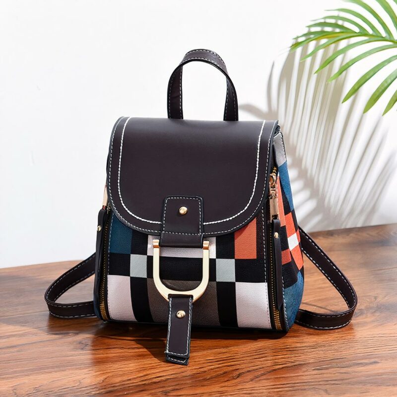 Rucksack Vintage Multicolor - Multicolor - Handtasche Schultertasche