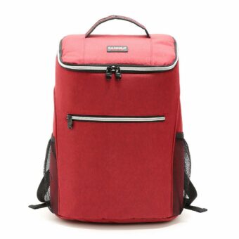 Eleganter isothermischer Rucksack 20L - Rot - Frühstücksbox Tasche