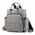Baby Nylon Windeltasche - Grau - Windeltasche Wickeltasche