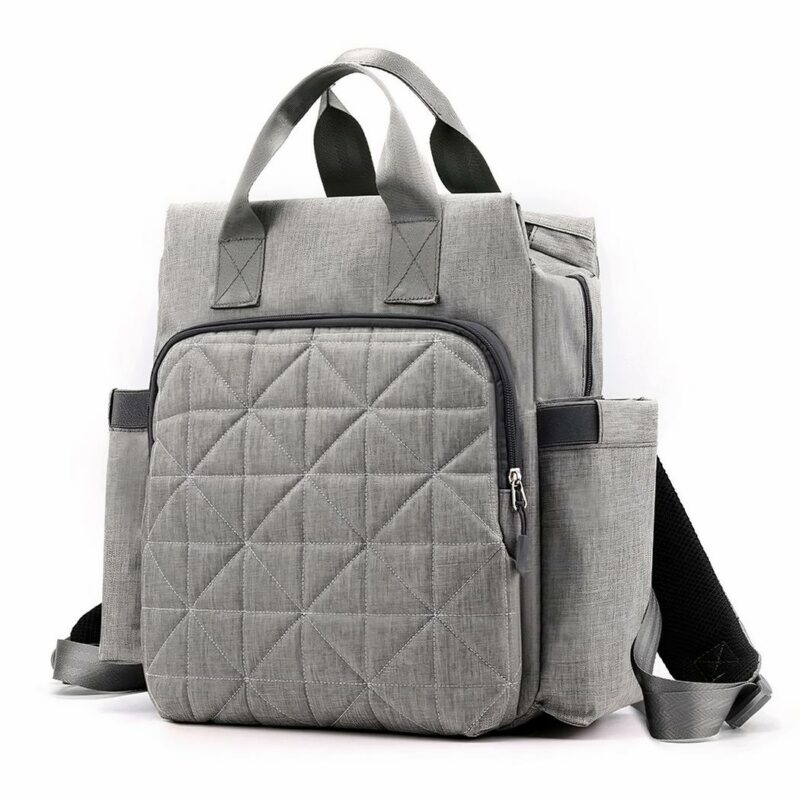 Baby Nylon Windeltasche - Grau - Windeltasche Wickeltasche