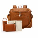 7 in 1 Baby Wickeltasche - Braun - Windel Wickeltasche