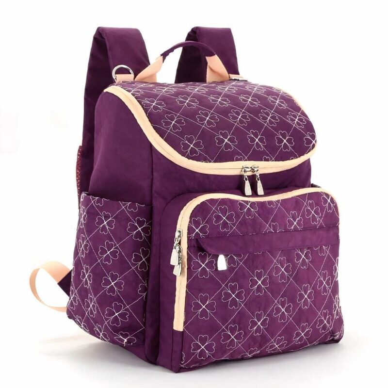 Baby Buggy Rucksack - Violett - Handtasche Windel
