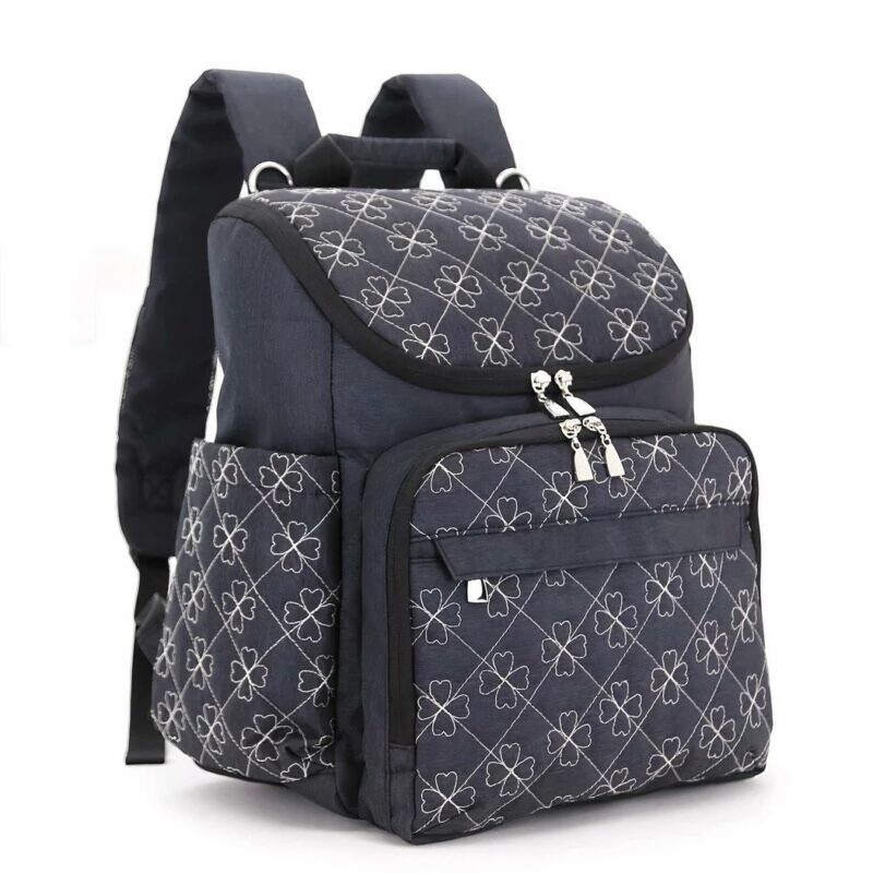 Baby Buggy Rucksack - Schwarz - Wickeltasche Windel