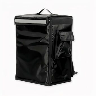 Großer isothermischer und thermischer Rucksack - Schwarz - Pizza Ausgehen