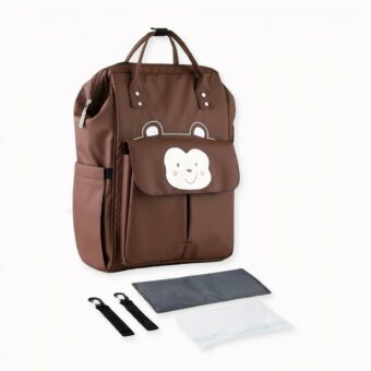 Dieser Baby-Rucksack im Cartoon-Design mit einem Hund oder einem Bären wird Ihr Baby begeistern. Nehmen Sie seine Sachen darin auf, wenn Sie spazieren gehen oder in den Urlaub fahren. Dieser praktische und bequeme Cartoon-Rucksack ist das ideale Accessoire für Mütter, die oft mit ihrem Baby reisen.