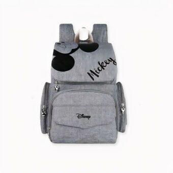 Entdecken Sie diese wunderschöne Baby-Wickeltasche mit Minnie- und Mickey-Motiv für Ihre Mutter. Ein niedlicher und praktischer Rucksack mit großem Fassungsvermögen für all die kleinen Dinge, die Ihr Baby für ein Picknick oder eine Reise braucht.