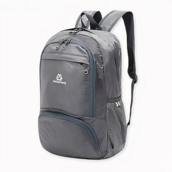 Faltbarer Nylon-Rucksack: wasserdicht und leicht - Grau - Wanderrucksack Rucksack