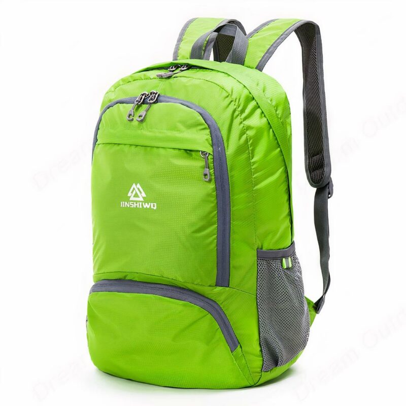 Faltbarer Nylon-Rucksack: wasserdicht und leicht - Grün - Rucksack Anti-Diebstahl-Rucksack