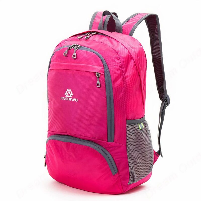 Faltbarer Nylon-Rucksack: wasserdicht und leicht - Rosa - Rucksack Rucksack Wanderrucksack