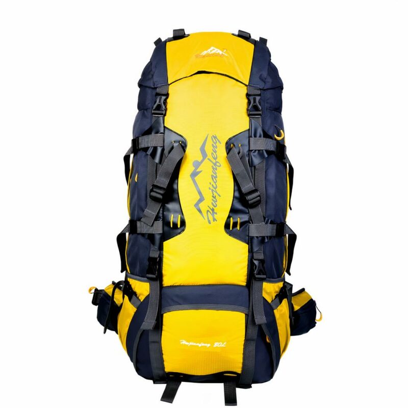 Großer Wanderrucksack (80L) - Gelb - Rucksack Wanderrucksack