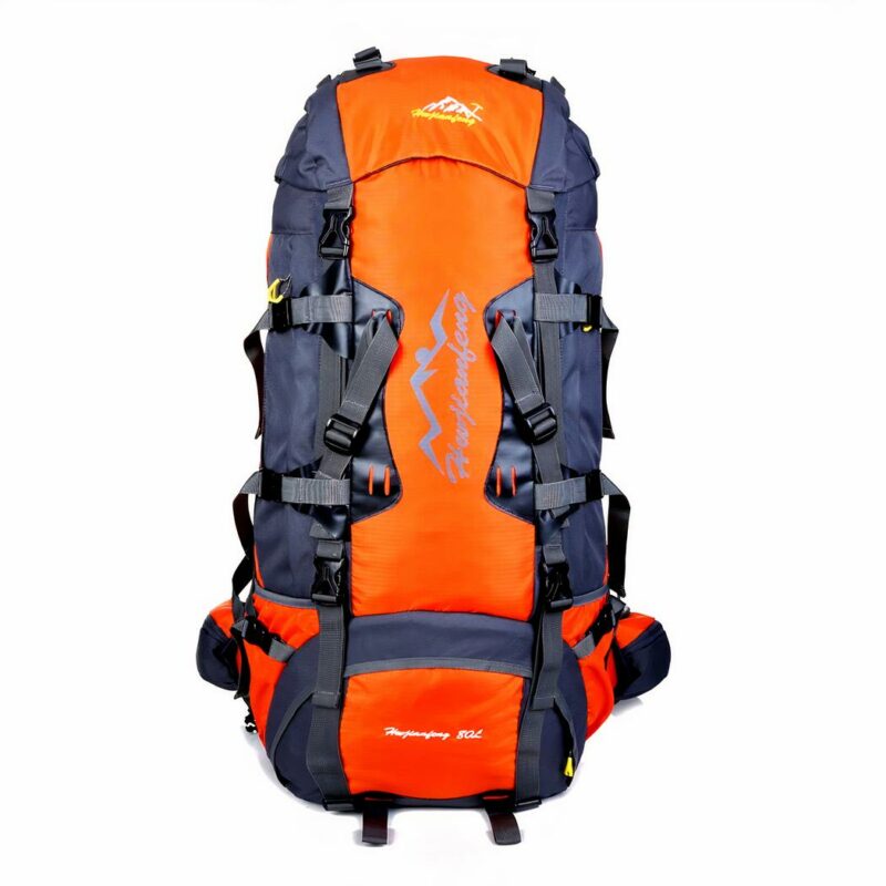 Großer Wanderrucksack (80L) - Orange - Wanderrucksack Camping