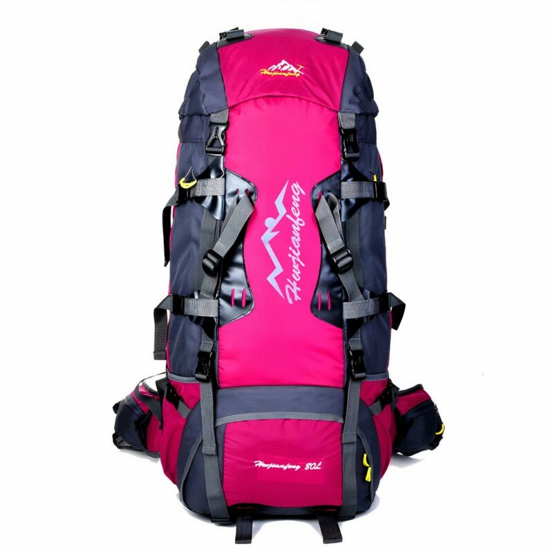 Großer Wanderrucksack (80L) - Rosa - Wanderrucksack Wandern
