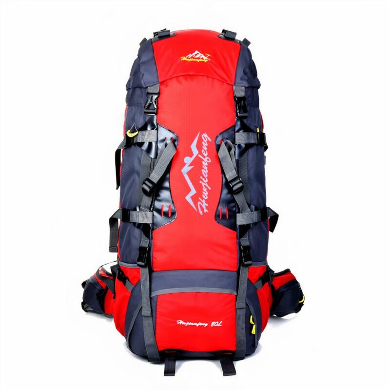 Großer Wanderrucksack (80L) - Rot - Wanderrucksack Wandern