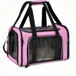 Haustier-Reiserucksack - L, Rosa - Katze Hund