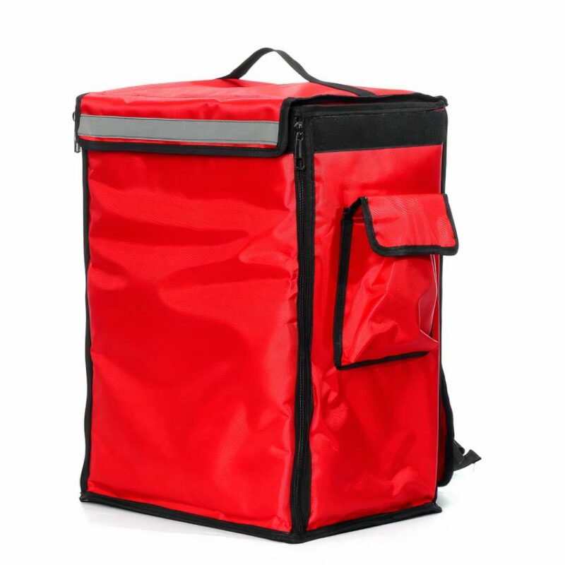 Großer isothermischer und thermischer Rucksack - Rot - Pizza Ausgehen