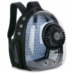 Transparenter Transport-Rucksack für Hunde - Blau - Katze Rucksack