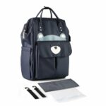 Baby-Rucksack im Cartoon-Design - Marineblau - Wickelraum Wickeltasche