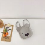 Kinder Rucksack Bär - Grau - Rucksack Rucksack Schulrucksack