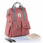 Modische Mutterschaftstasche für Mütter - Rosa - Windel Rucksack