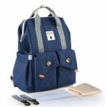 Modische Mutterschaftstasche für die Mutter - Marineblau - Wickeltasche für die Windel