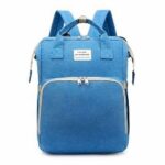 Tragbare, faltbare Wickeltasche für Mütter - Blau - Wickeltasche für Windeln