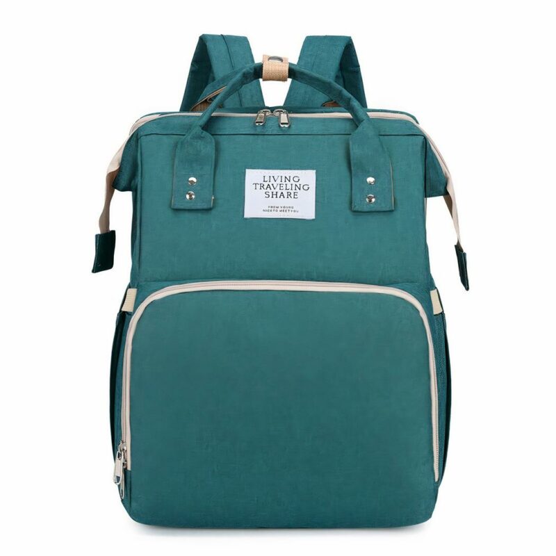 Tragbare, faltbare Wickeltasche für Mütter - Grün - Wickeltasche für Windeln