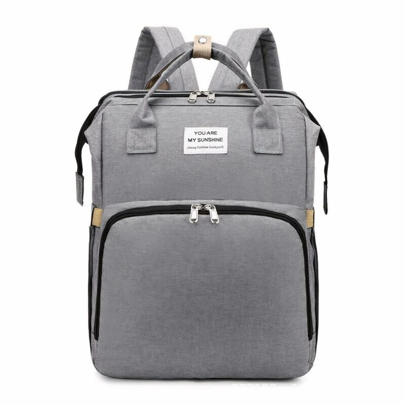 Tragbare, faltbare Wickeltasche für Mütter - Grau - Wickeltasche für Kinder