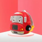 Rucksack Plüsch Feuerwehrwagen - Rot - Rucksack Tasche