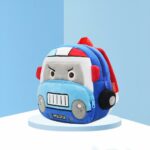 Rucksack Plüsch Feuerwehrwagen - Blau - Rucksack Rucksack Schulrucksack
