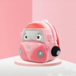 Plüsch Rucksack Feuerwehrauto - Rosa - Plüschtier