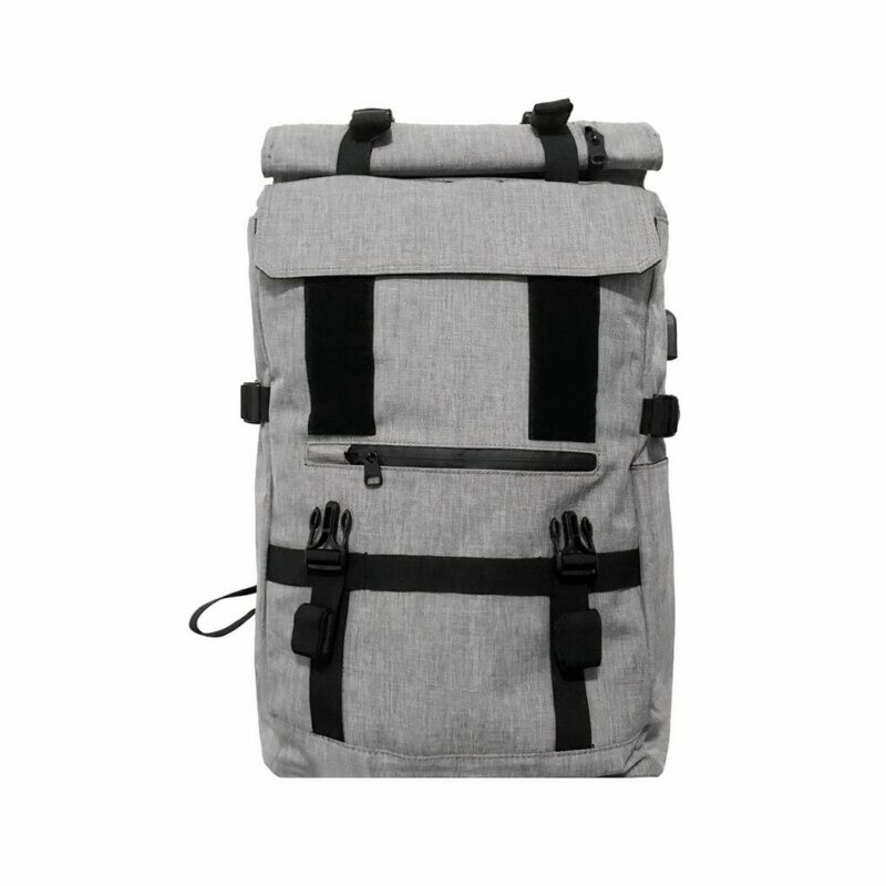 Reiserucksack mit USB-Ladegerät - Grau - Rucksack Laptop-Rucksack