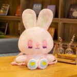 Kinder Rucksack aus Plüsch Kaninchen - Rosa - Engel Kaninchen Plüsch