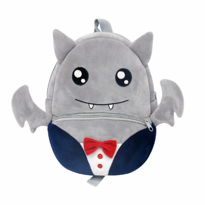 Rucksack Plüschtiere - Grau - Schulrucksack Rucksack für Kinder