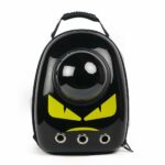 Designertasche für den Transport von Kleintieren - Schwarz - Katze Hund