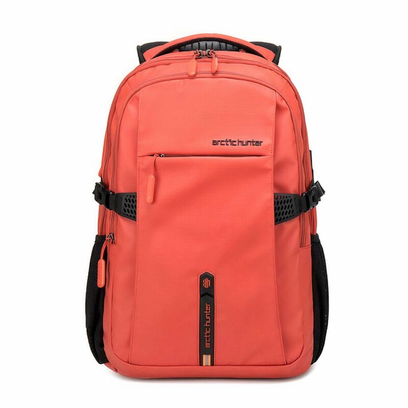 Reise-Rucksack mit Sicherheitsschloss - Orange - Laptop-Rucksack Arktischer Jäger